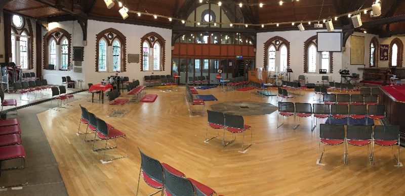 main room summer set up