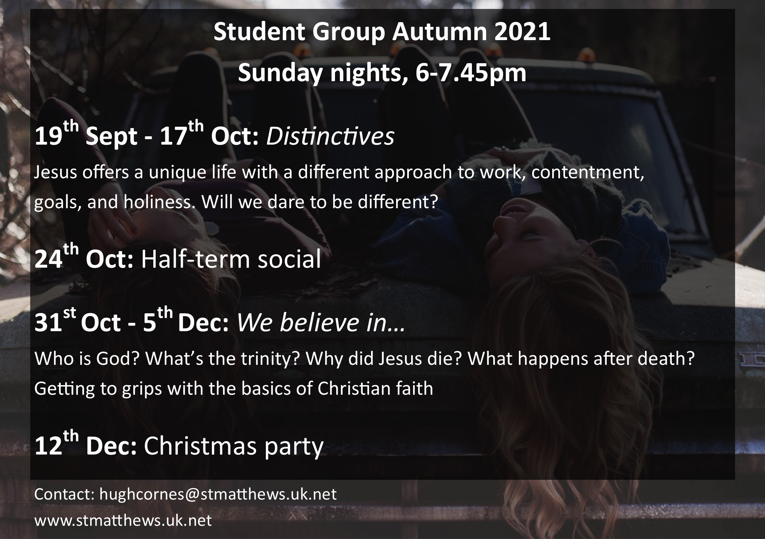 Students autumn 2021 term card